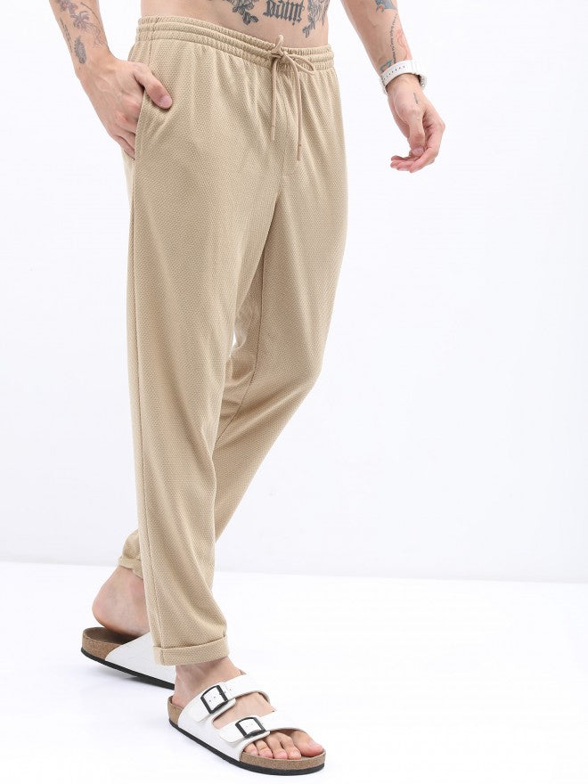 Highlander Men Cream Regular Fit Casual Track Pant - Cream - Image 6