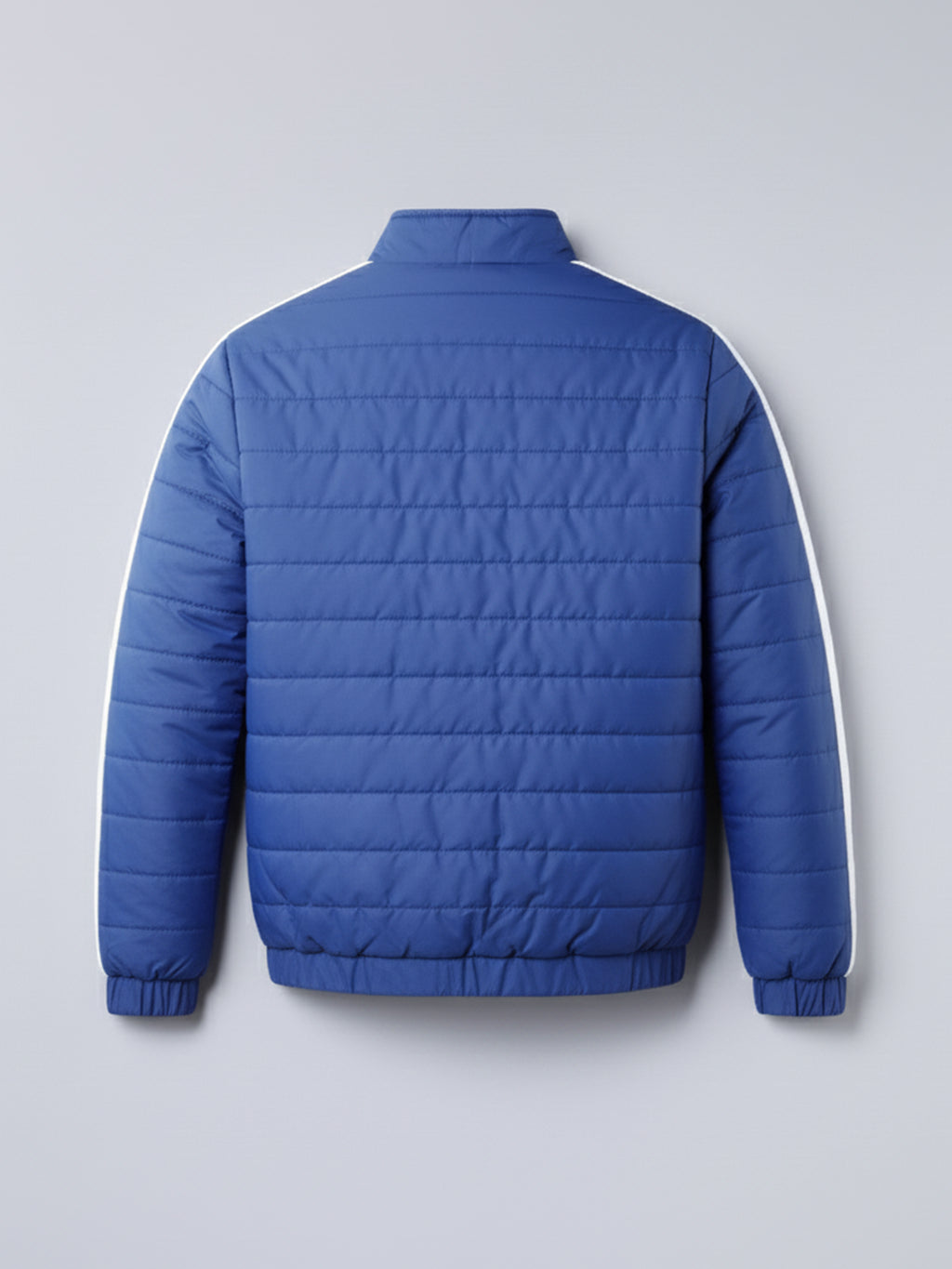 Highlander Men Blue Solid Puffer Jacket - Blue - Image 5