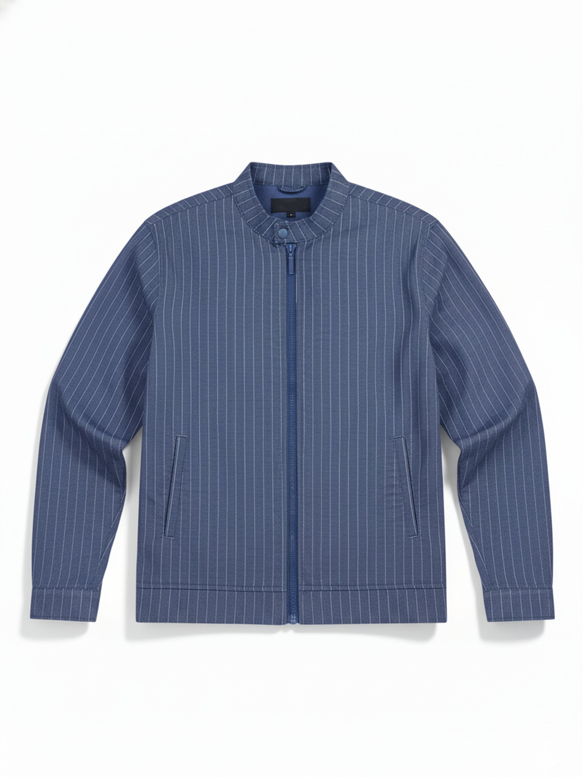 HIGHLANDER Men violet Striped Bomber Jacket - violet - Image 5