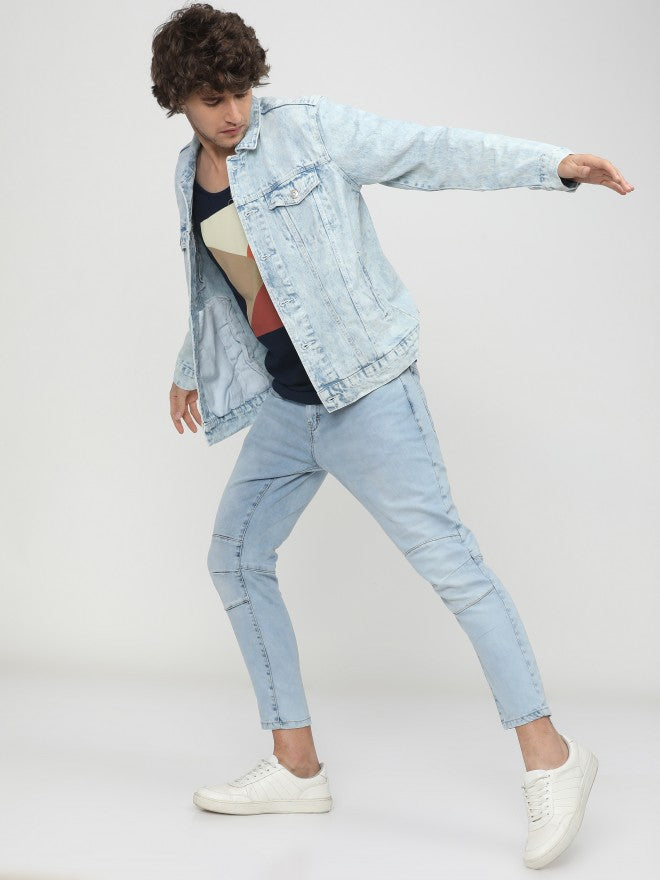 Highlander Mens Light Blue Denim Jacket - Blue - Image 7