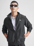 Highlander Men Black Solid Bomber Jacket - Black - Image 1