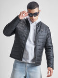 Highlander Men Grey Puffer Jacket - Grey - Image 1