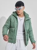 Highlander Men Olive Puffer Jacket - Olive - Image 1
