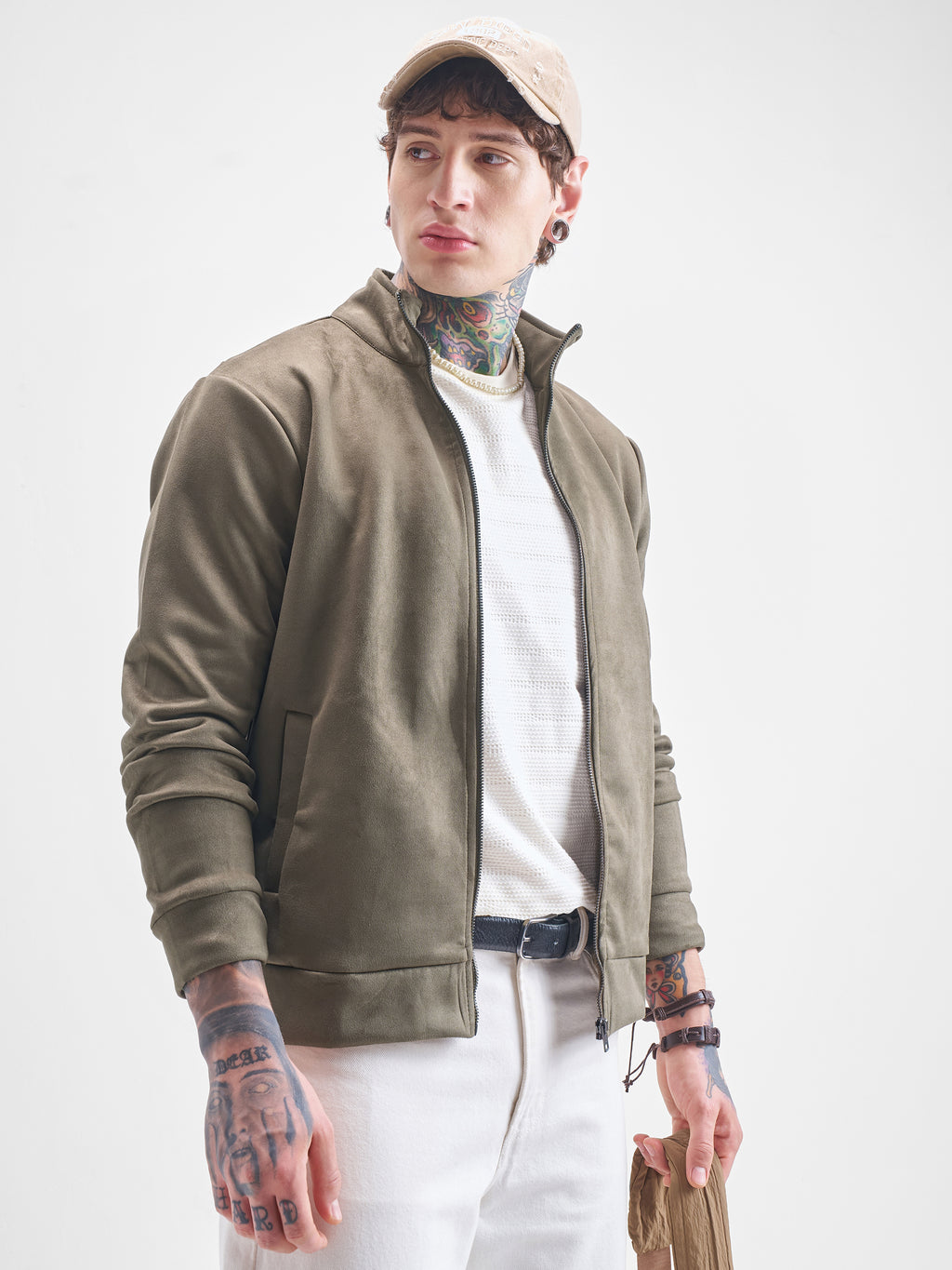 Highlander Men Green Solid Bomber Jacket - Green - Image 6