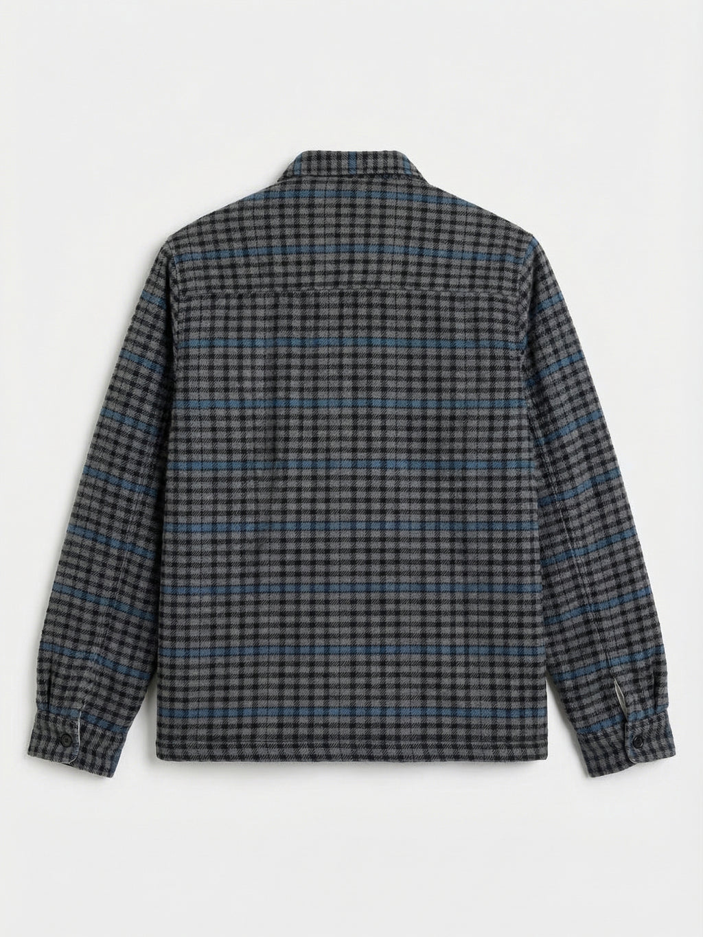 Highlander Men Grey Checked Open Front Jacket - Grey - Image 5