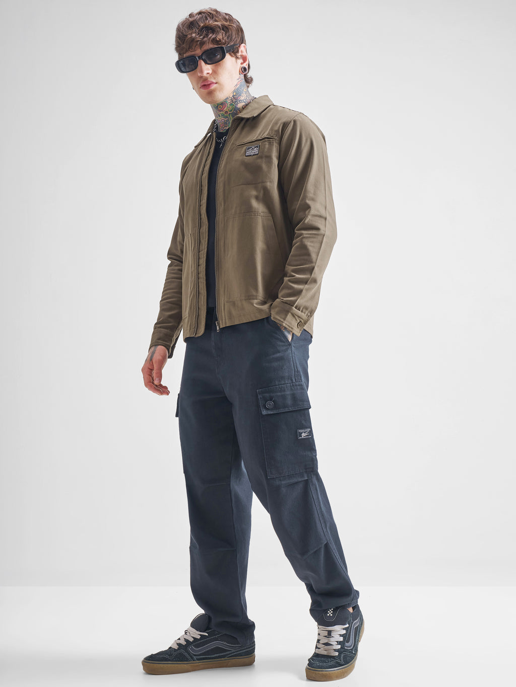 Highlander Men Brown Open Front Jacket - Brown - Image 2