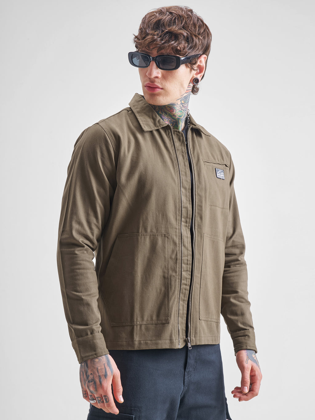 Highlander Men Brown Open Front Jacket - Brown - Image 6