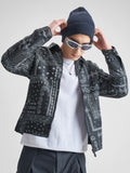 Highlander Men Black Printed Bomber Jacket - Black - Image 1