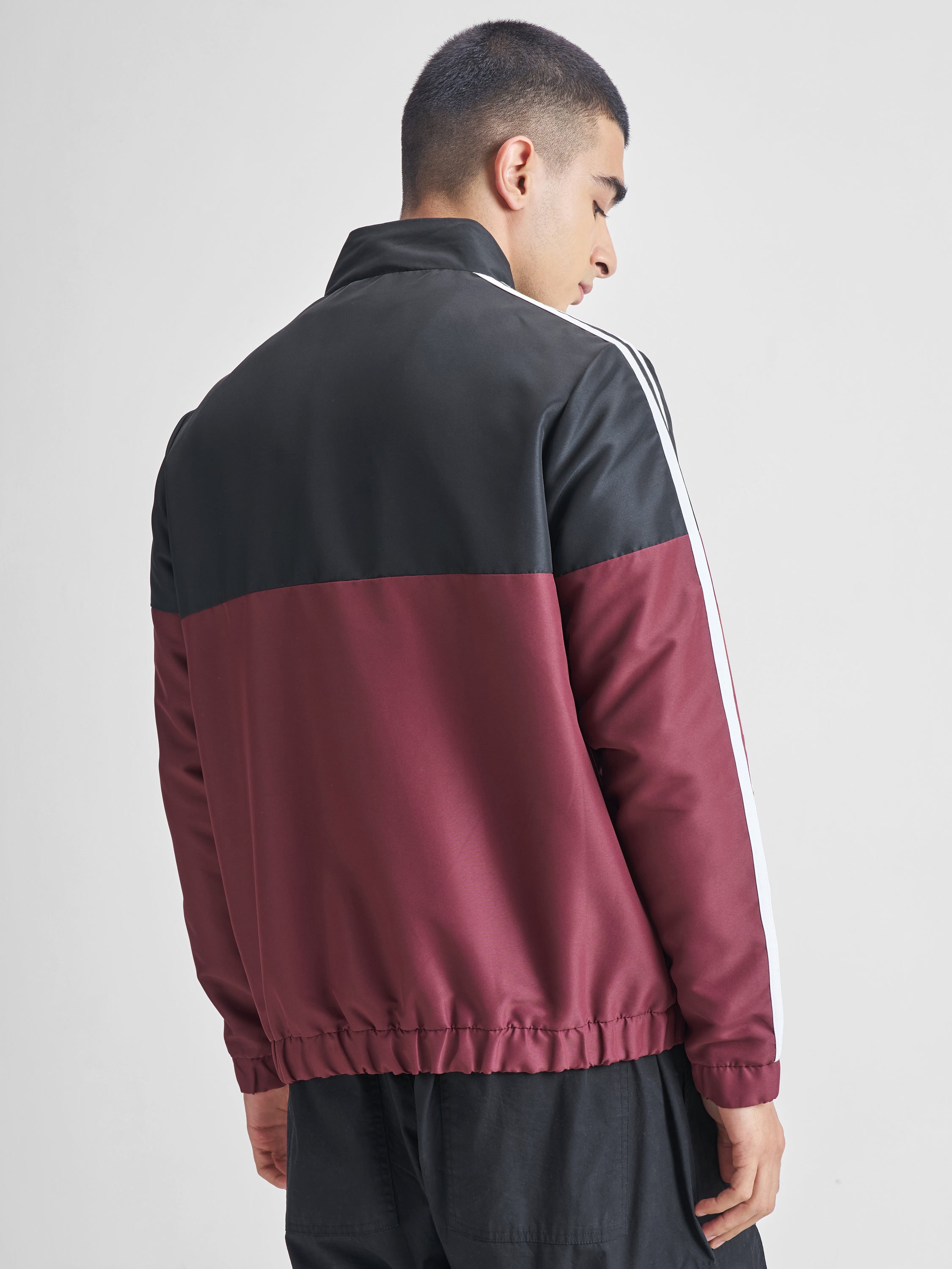 Highlander Men Black Printed Bomber Jacket - Black - Image 3