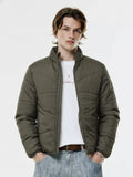 Highlander Men Green Solid Puffer Jacket - Green - Image 1