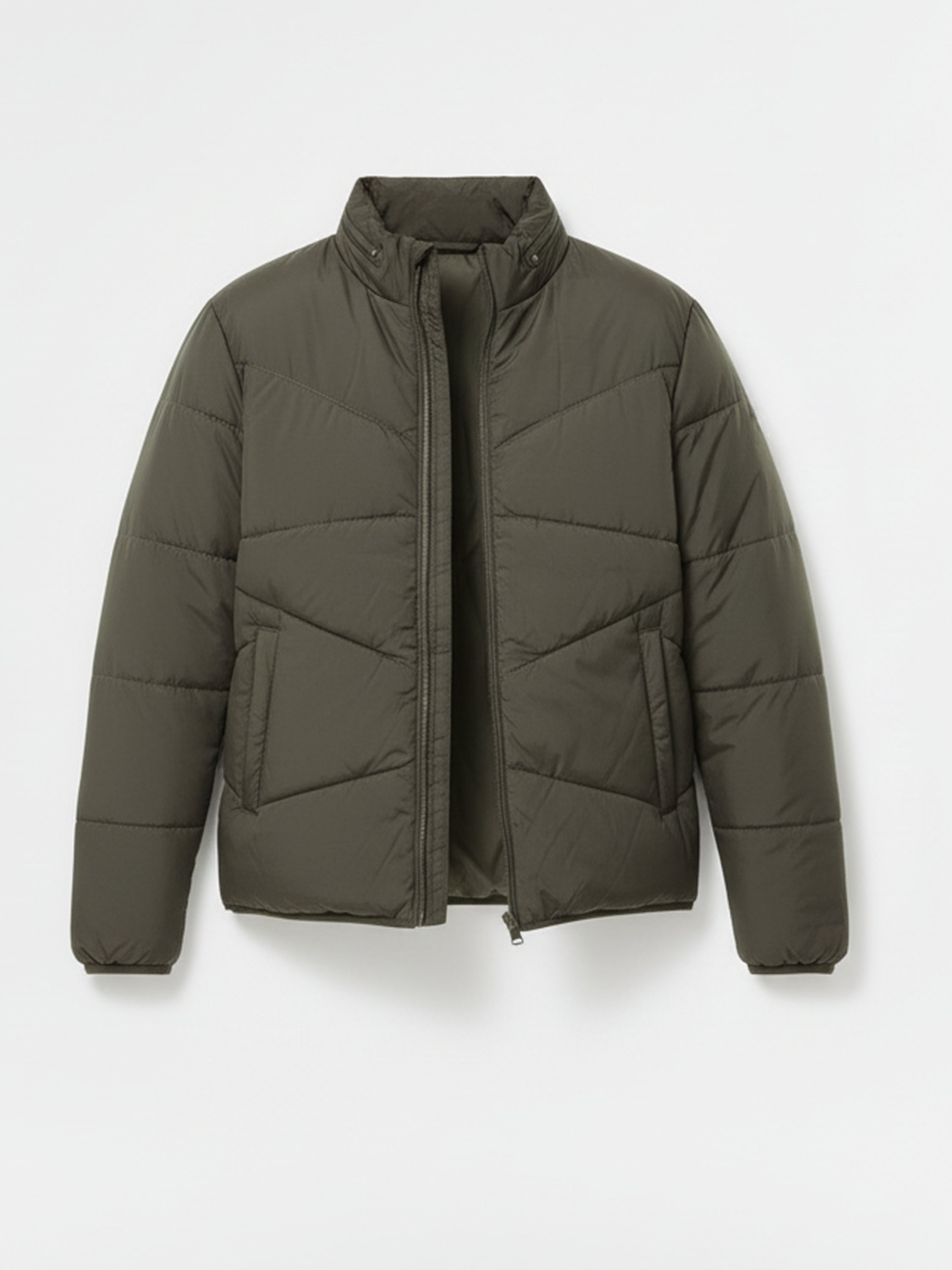 Highlander Men Green Solid Puffer Jacket - Green - Image 4