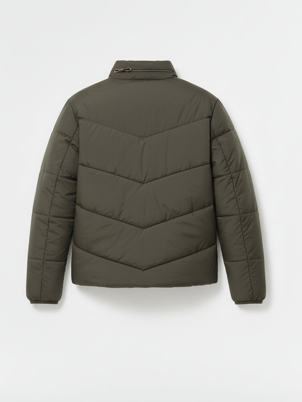 Highlander Men Green Solid Puffer Jacket - Green - Image 5