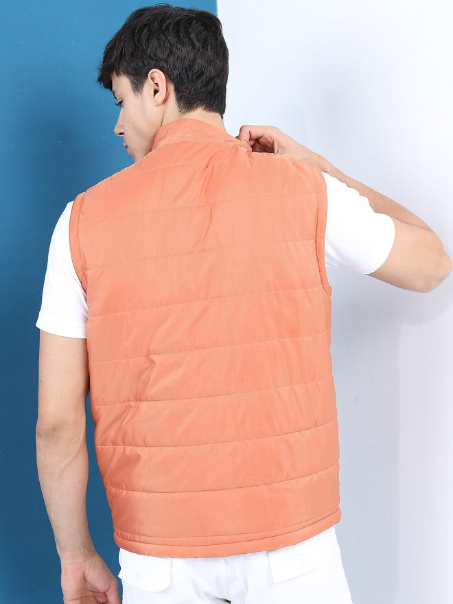 Highlander Men Rust Solid Puffer Jacket - Rust - Image 3