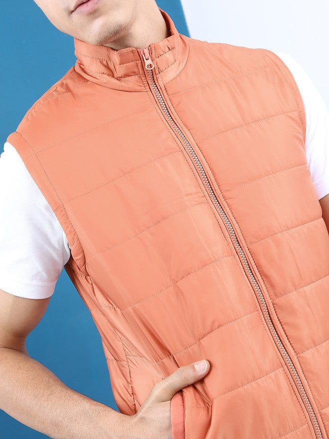 Highlander Men Rust Solid Puffer Jacket - Rust - Image 5