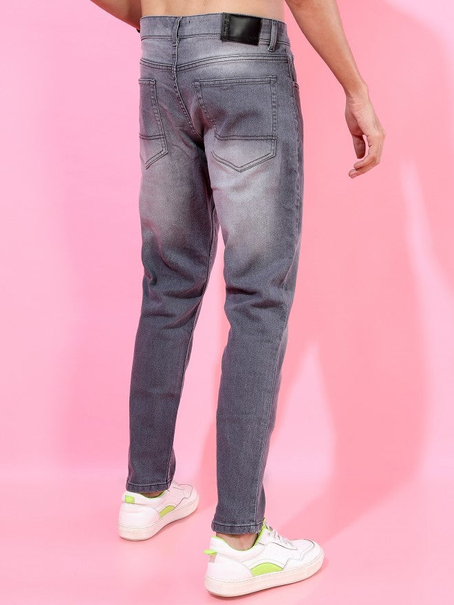 Highlander Men Grey Tapered Fit Stretchable Jeans - Grey - Image 3
