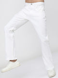 Highlander Men White Bootcut Stretchable Jeans - White - Image 1
