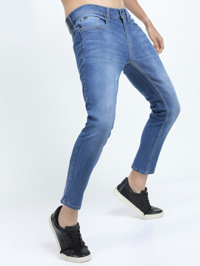Highlander Men Blue Skinny Fit Stretchable Jeans - Blue - Image 1
