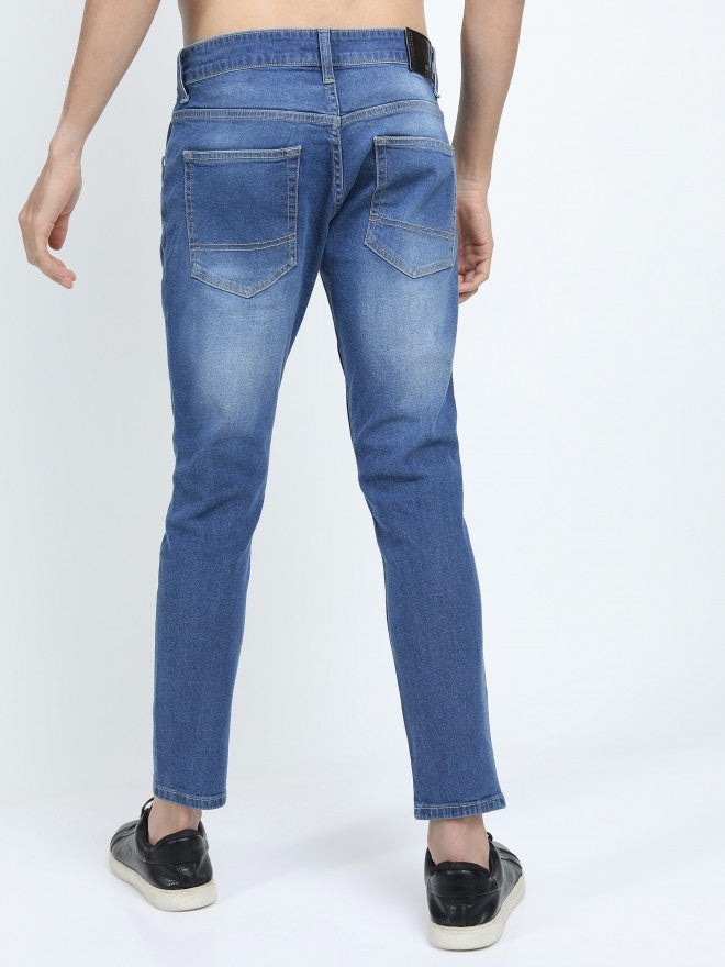 Highlander Men Blue Skinny Fit Stretchable Jeans - Blue - Image 3