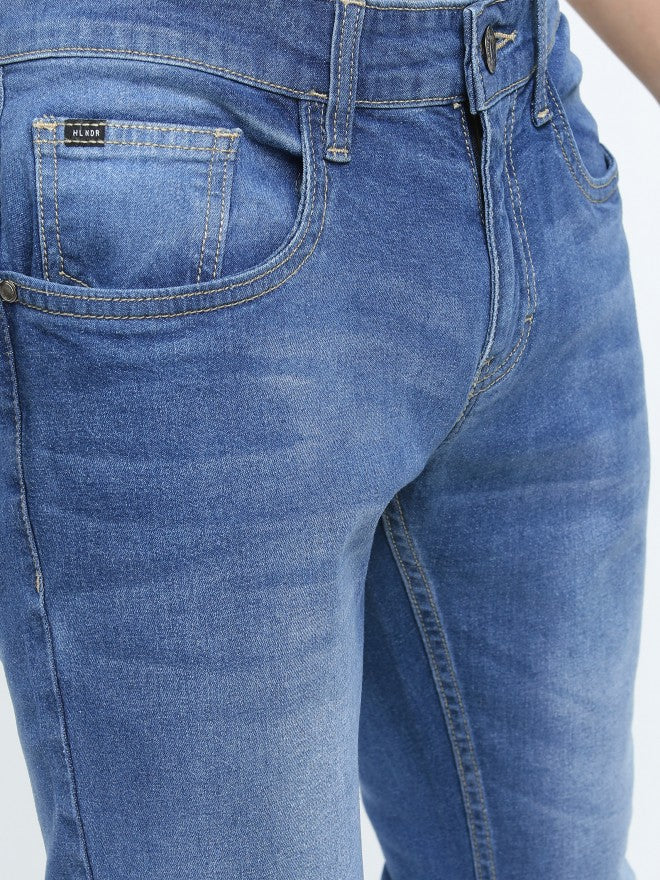 Highlander Men Blue Skinny Fit Stretchable Jeans - Blue - Image 6