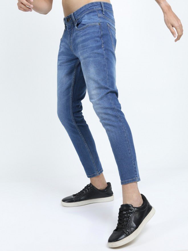 Highlander Men Blue Skinny Fit Stretchable Jeans - Blue - Image 7