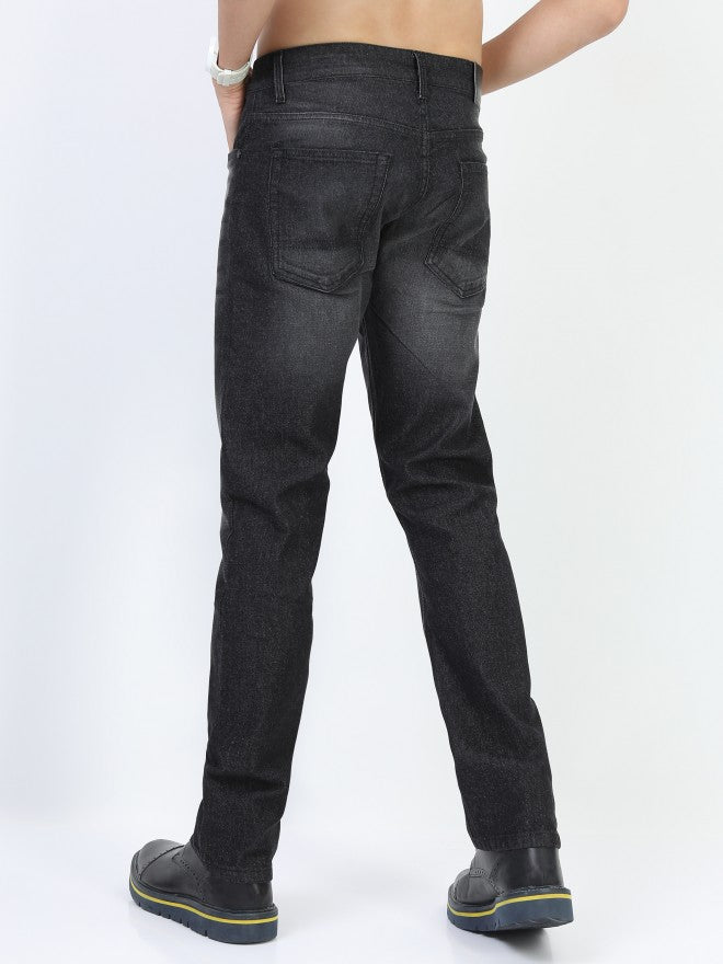 Highlander Men Grey Straight Fit Stretchable Jeans - Grey - Image 3