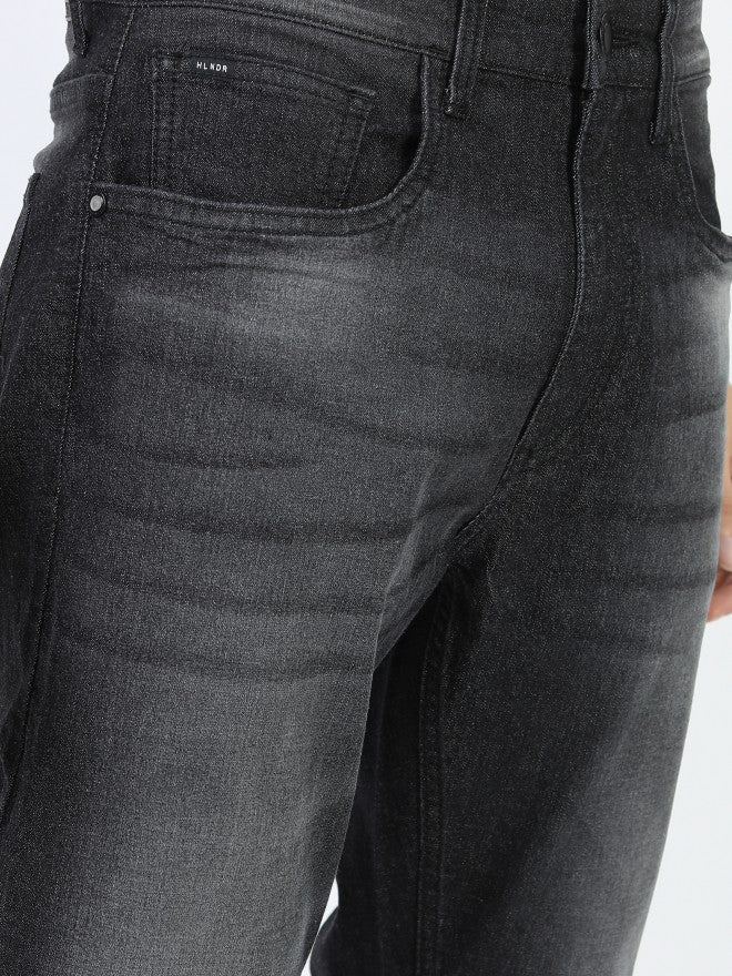 Highlander Men Grey Straight Fit Stretchable Jeans - Grey - Image 5