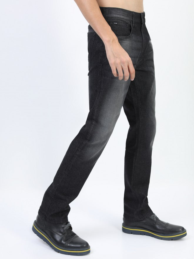 Highlander Men Grey Straight Fit Stretchable Jeans - Grey - Image 6