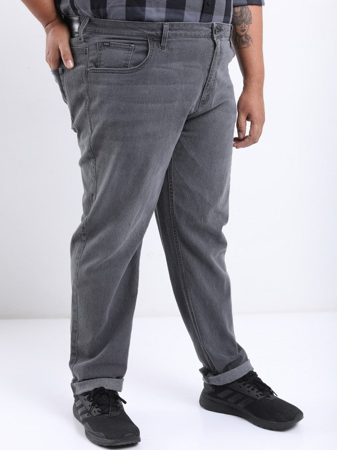 Highlander Men Grey Slim Fit Stretchable Jeans - Grey - Image 1