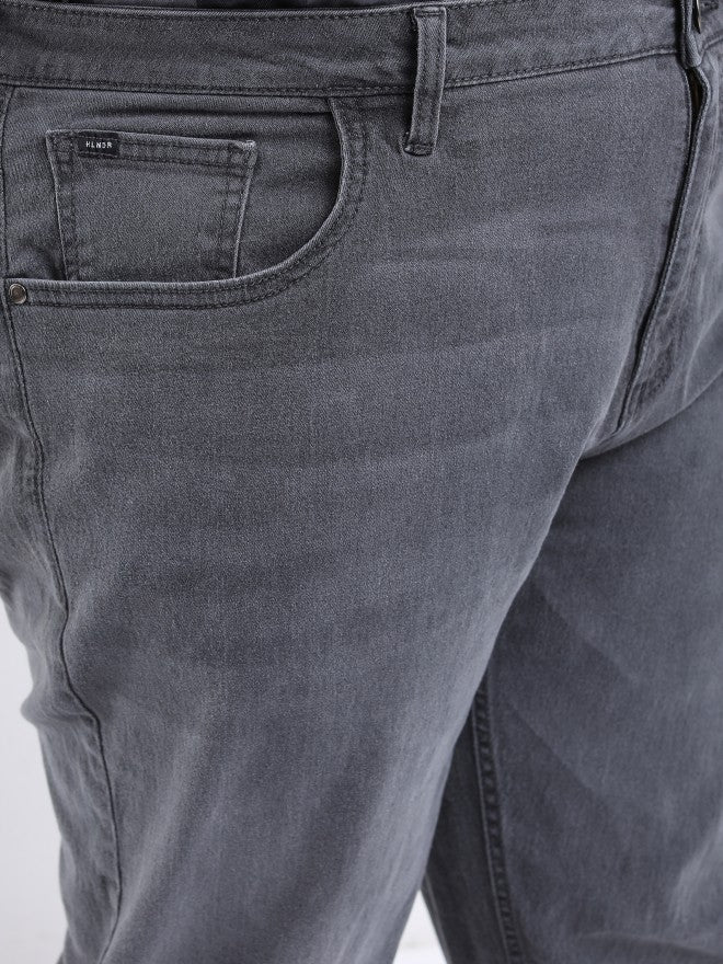 Highlander Men Grey Slim Fit Stretchable Jeans - Grey - Image 5