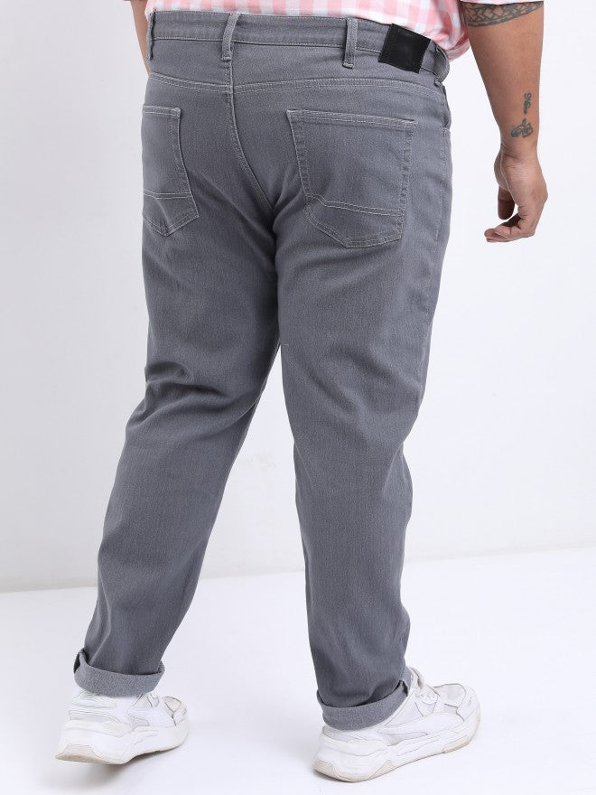 Highlander Men Grey Slim Fit Stretchable Jeans - Grey - Image 3