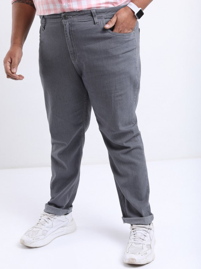 Highlander Men Grey Slim Fit Stretchable Jeans - Grey - Image 4