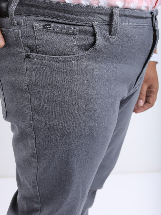 Highlander Men Grey Slim Fit Stretchable Jeans - Grey - Image 5