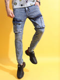 Highlander Men Blue Slim Fit Stretchable Jeans - Blue - Image 1