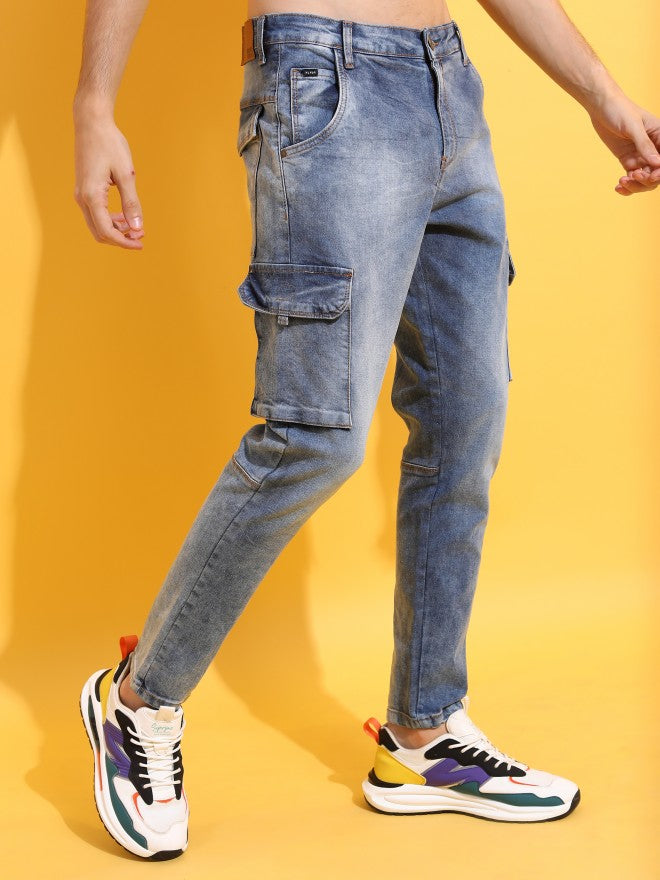 Highlander Men Blue Slim Fit Stretchable Jeans - Blue - Image 6