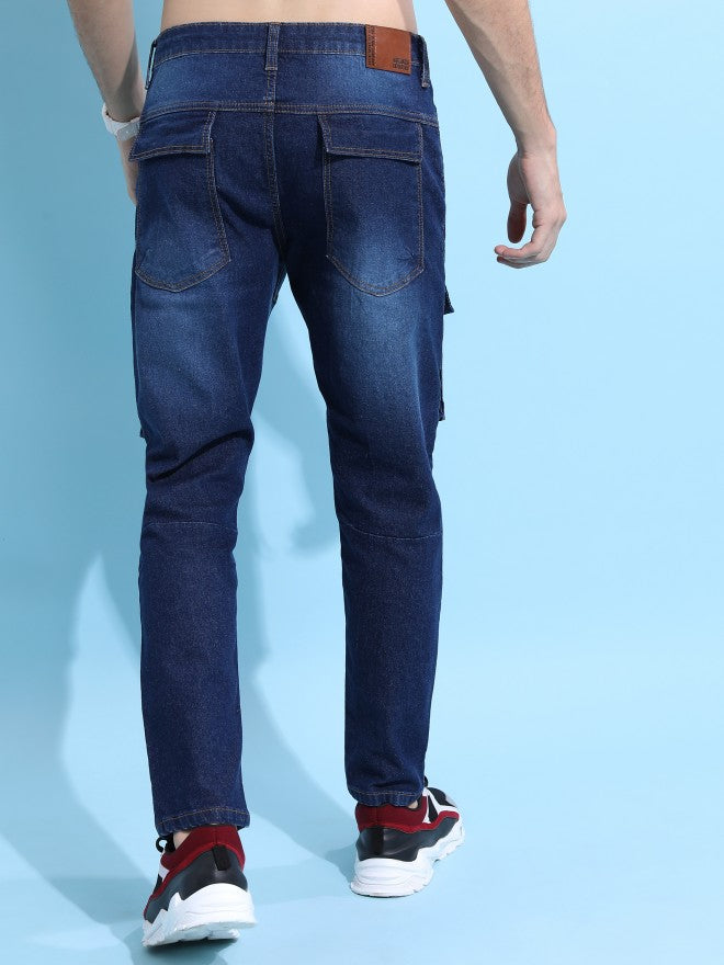 Highlander Men Blue Slim Fit Stretchable Jeans - Blue - Image 3