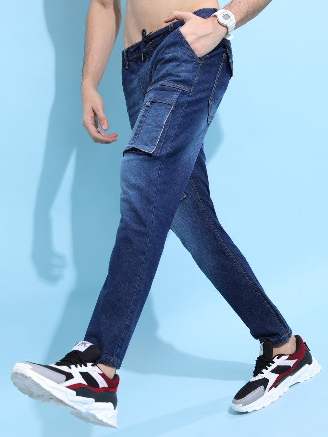 Highlander Men Blue Slim Fit Stretchable Jeans - Blue - Image 4