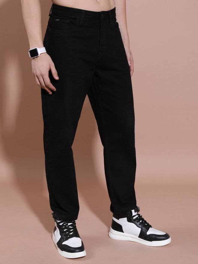Highlander Men Black Relaxed Fit Jeans - Black - Image 6