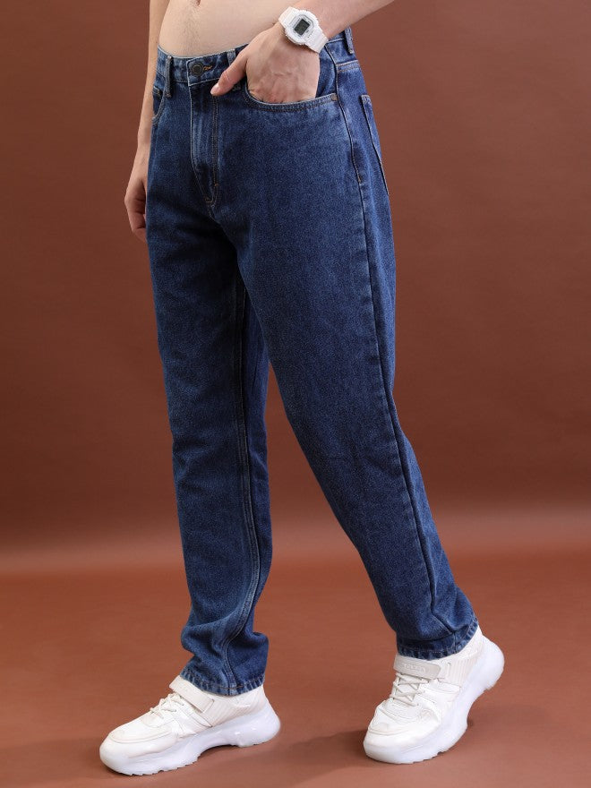 Highlander Men Blue Straight Fit Jeans - Blue - Image 4