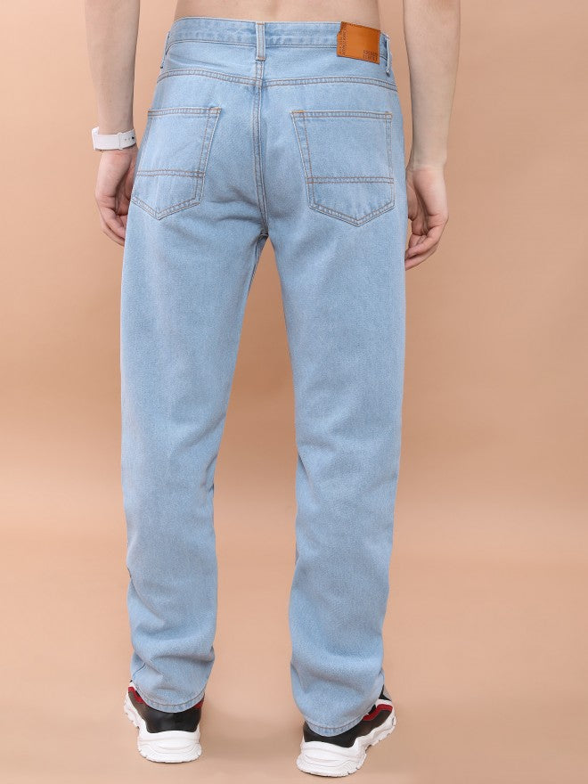 Highlander Men Light Blue Straight Fit Jeans - Blue - Image 3