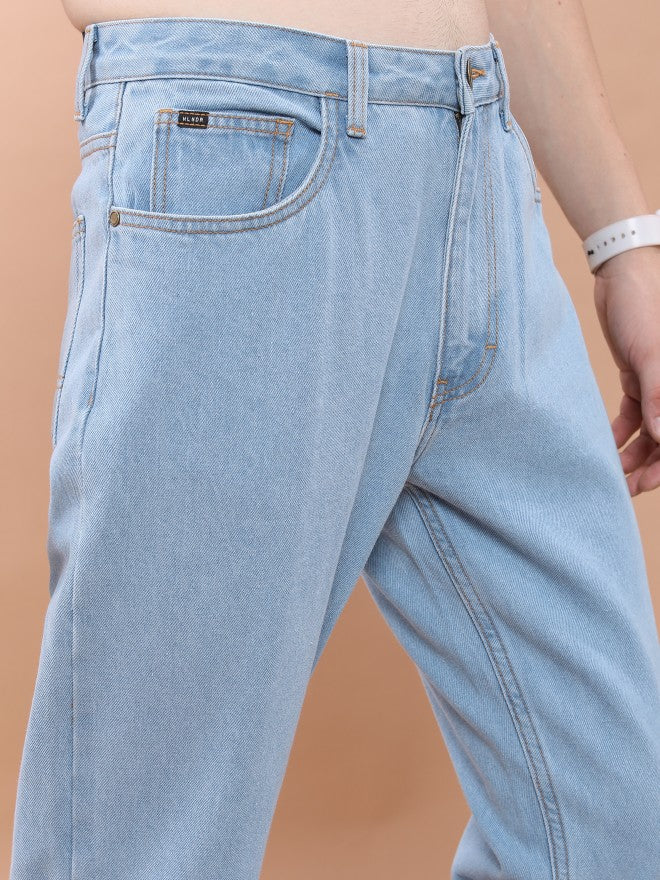 Highlander Men Light Blue Straight Fit Jeans - Blue - Image 5
