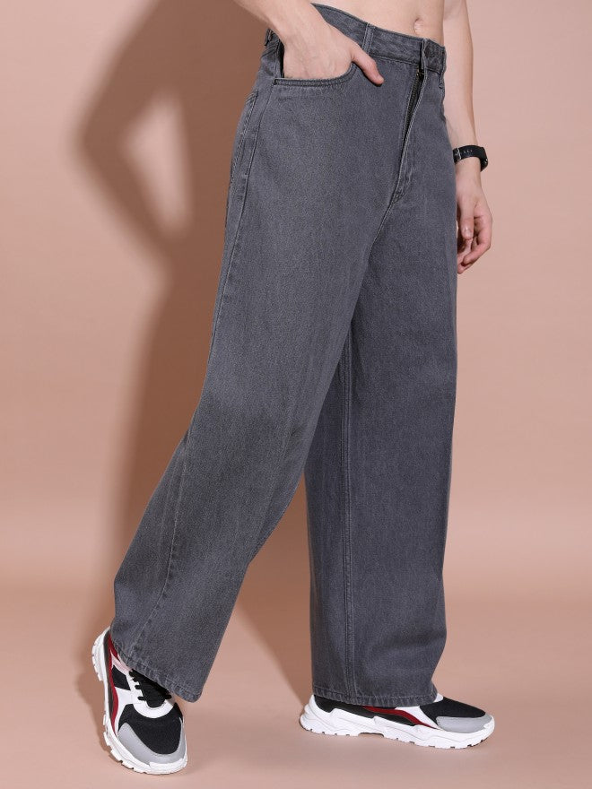 Highlander Men Grey Relaxed Fit Jeans - Grey - Image 6