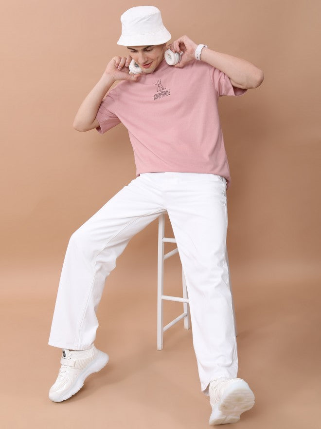 Highlander Men White Wide Leg Jeans - White - Image 2