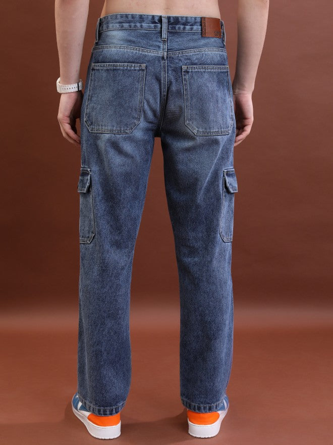 Highlander Men Blue Straight Fit Jeans - Blue - Image 3