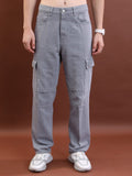Highlander Men Grey Relaxed Fit Jeans - Grey - Image 1
