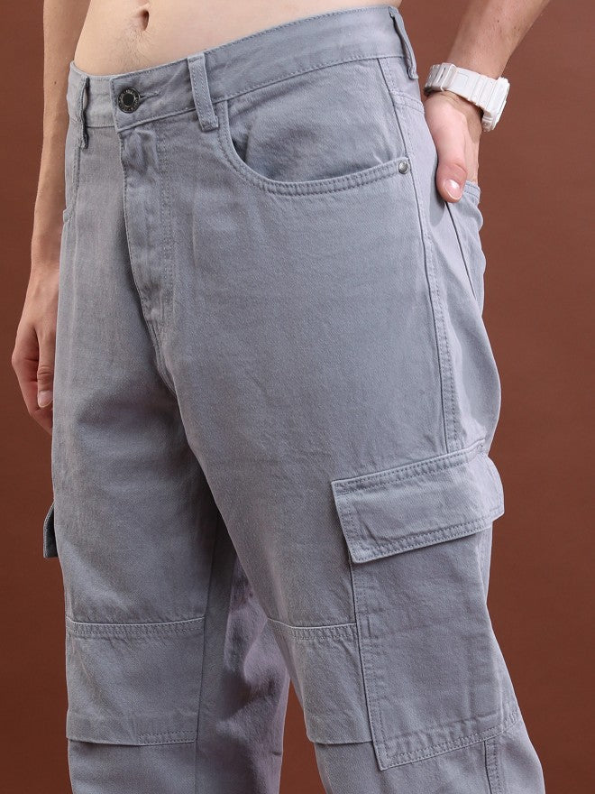 Highlander Men Grey Relaxed Fit Jeans - Grey - Image 5