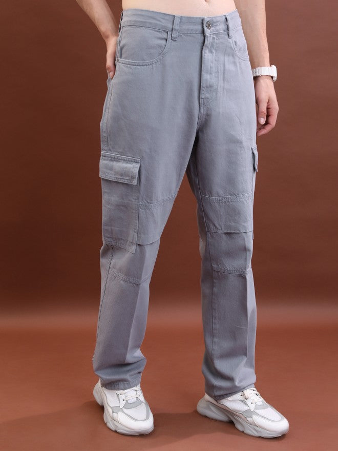 Highlander Men Grey Relaxed Fit Jeans - Grey - Image 6