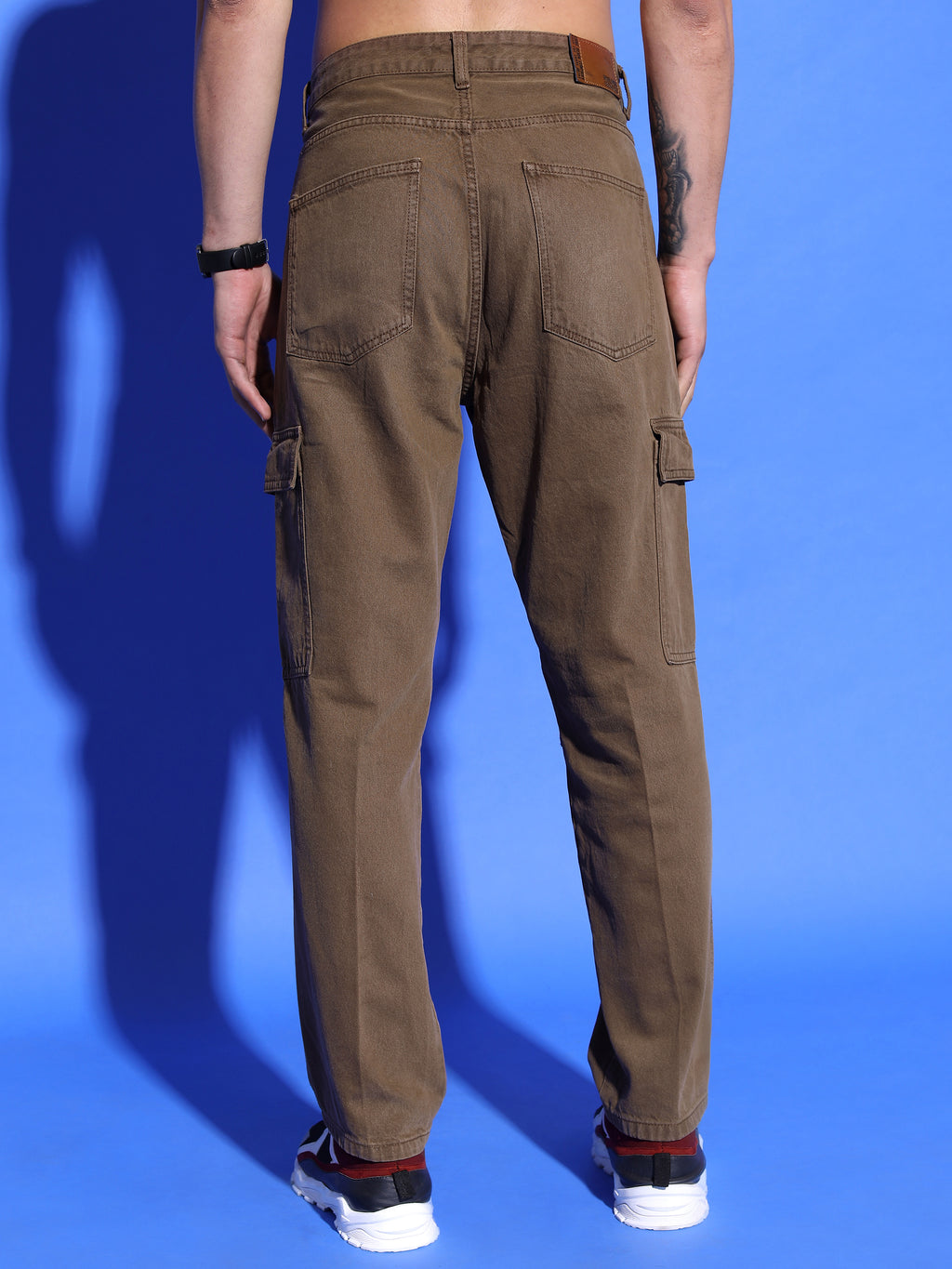 Highlander Men Brown Straight Fit Jeans - Brown - Image 3