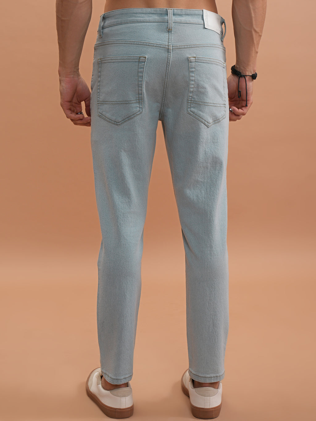 Highlander Men Blue Tapered Fit Stretchable Jeans - Blue - Image 3