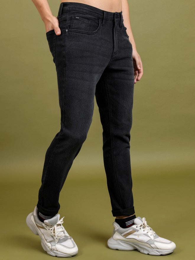 Highlander Men Black Slim Fit Stretchable Jeans - Black - Image 6