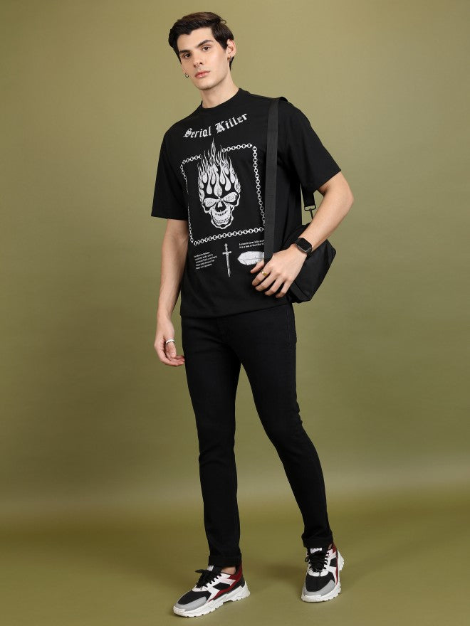Highlander Men Black Slim Fit Stretchable Jeans - Black - Image 2